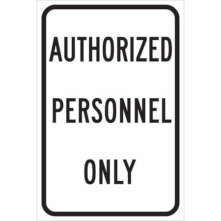 Brady Parking Sign, 12 in W, 18" H, English, Aluminum, Black, White 115432